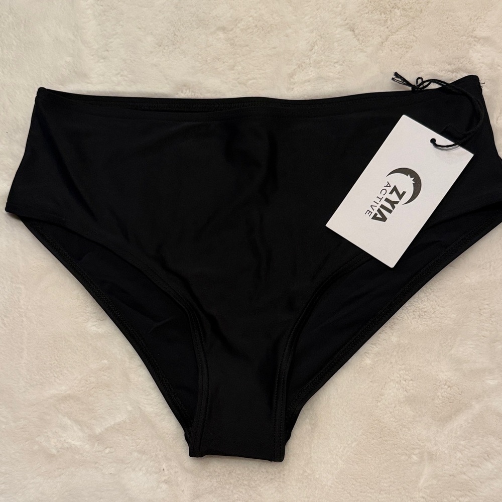ZYIA Black Classic Swimsuit Bikini Bottom